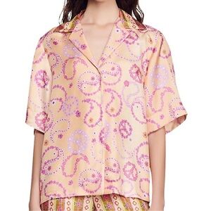 SANDRO KIMY SILK SHIRT